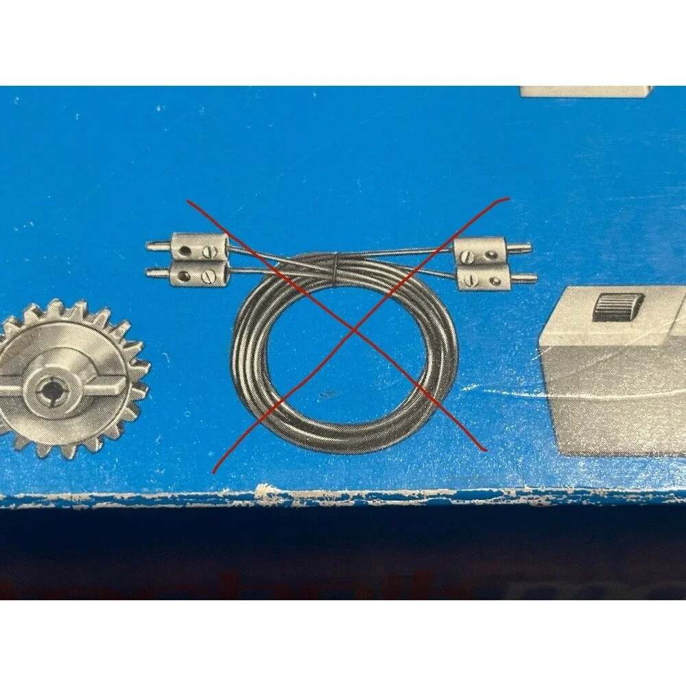 Vintage Fischer Technik Mot. 1 #30091 Made In Germany - Missing Connector Cords